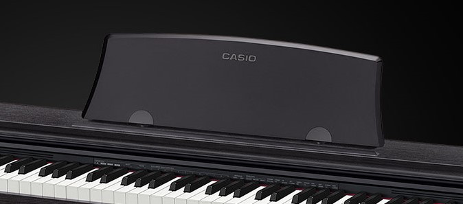 The music rest on the Casio PX-770